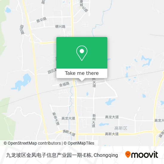 九龙坡区金凤电子信息产业园一期-E栋 map