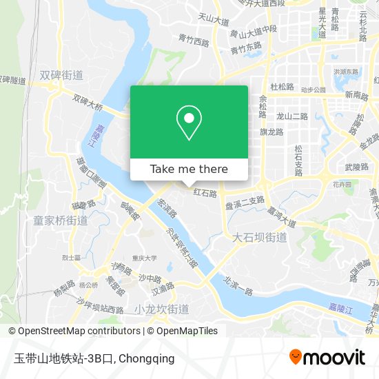 玉带山地铁站-3B口 map