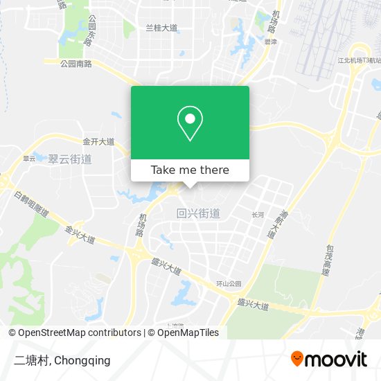 二塘村 map
