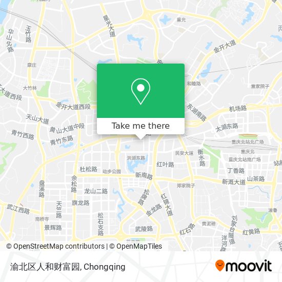 渝北区人和财富园 map