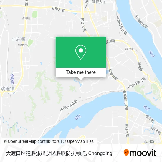 大渡口区建胜派出所民胜联防执勤点 map