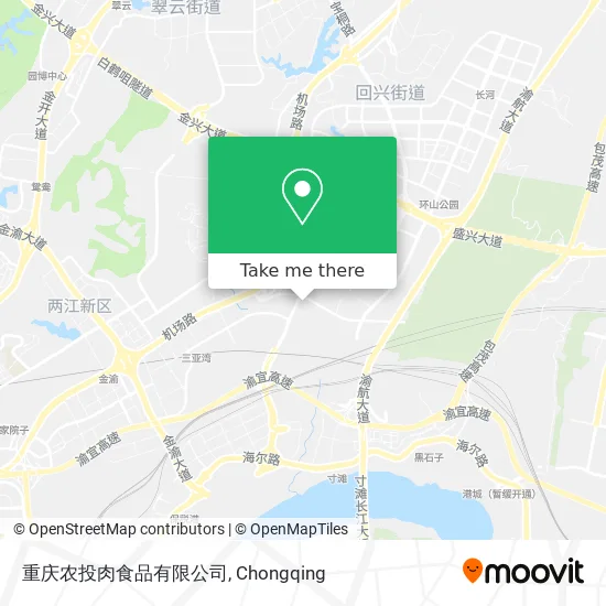 重庆农投肉食品有限公司 map