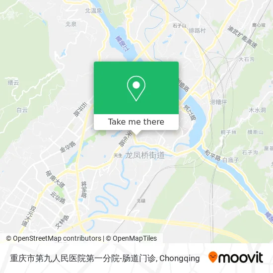重庆市第九人民医院第一分院-肠道门诊 map