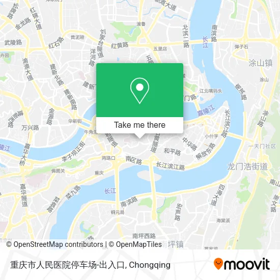重庆市人民医院停车场-出入口 map