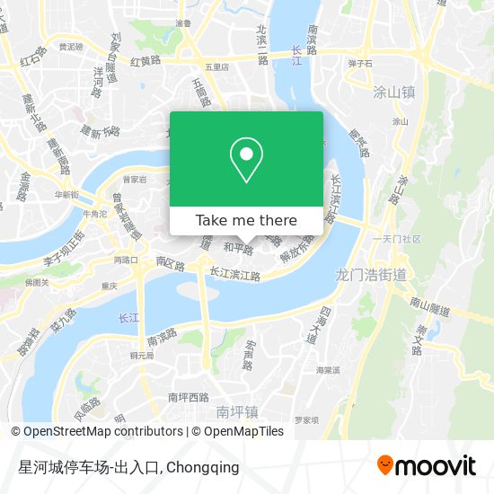 星河城停车场-出入口 map
