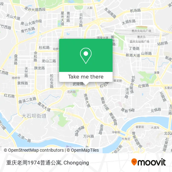 重庆老周1974普通公寓 map