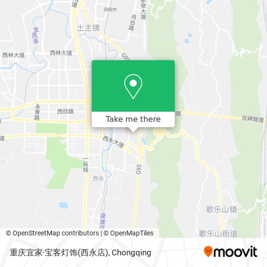 重庆宜家·宝客灯饰(西永店) map