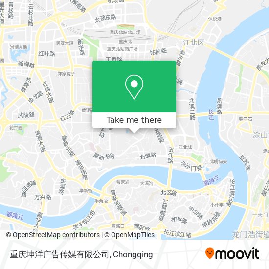 重庆坤洋广告传媒有限公司 map