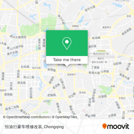 恒渝行豪车维修改装 map