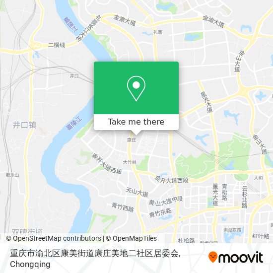 重庆市渝北区康美街道康庄美地二社区居委会 map