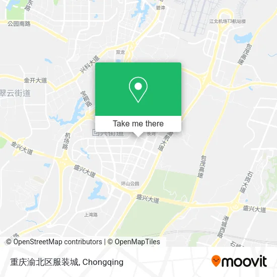 重庆渝北区服装城 map