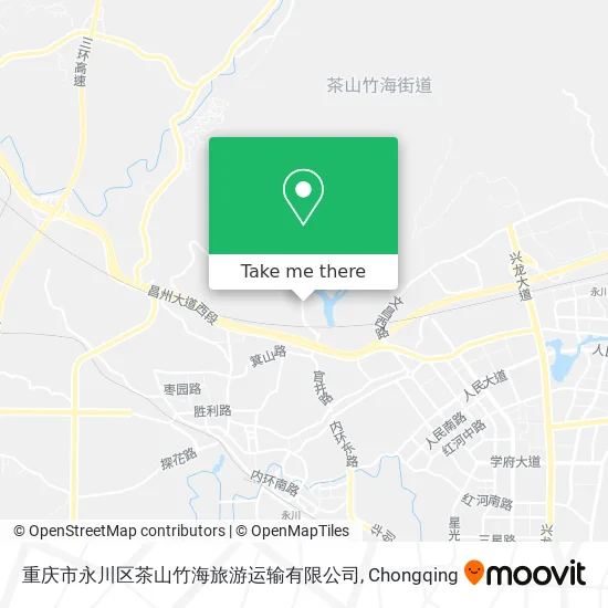 重庆市永川区茶山竹海旅游运输有限公司 map
