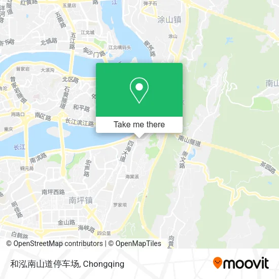 和泓南山道停车场 map