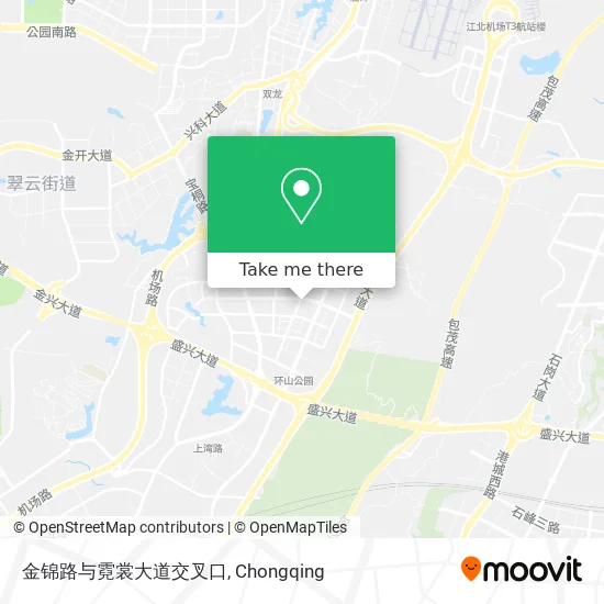 金锦路与霓裳大道交叉口 map