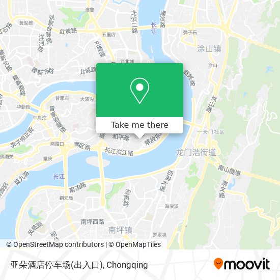 亚朵酒店停车场(出入口) map