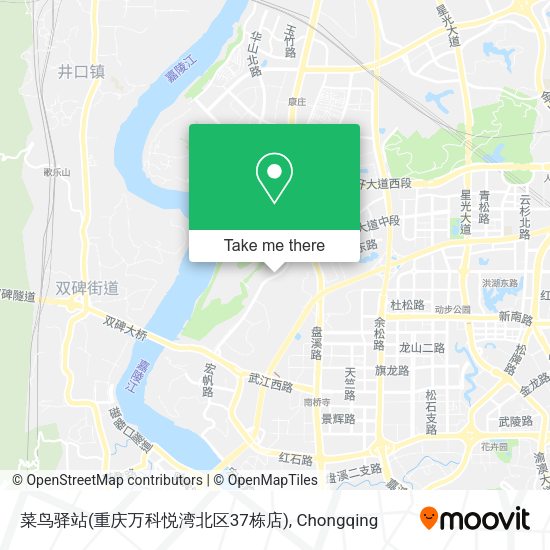菜鸟驿站(重庆万科悦湾北区37栋店) map
