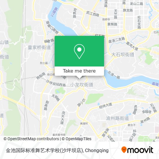 金池国际标准舞艺术学校(沙坪坝店) map