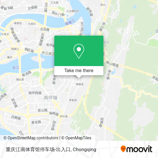 重庆江南体育馆停车场-出入口 map