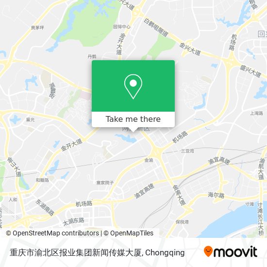 重庆市渝北区报业集团新闻传媒大厦 map