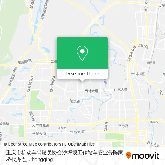 重庆市机动车驾驶员协会沙坪坝工作站车管业务陈家桥代办点 map