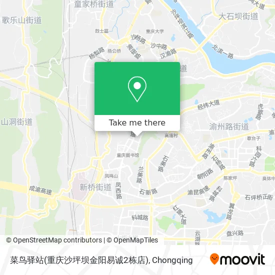 菜鸟驿站(重庆沙坪坝金阳易诚2栋店) map