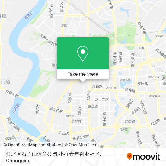 江北区石子山体育公园-小样青年创业社区 map