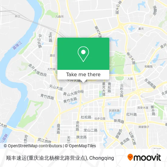 顺丰速运(重庆渝北杨柳北路营业点) map