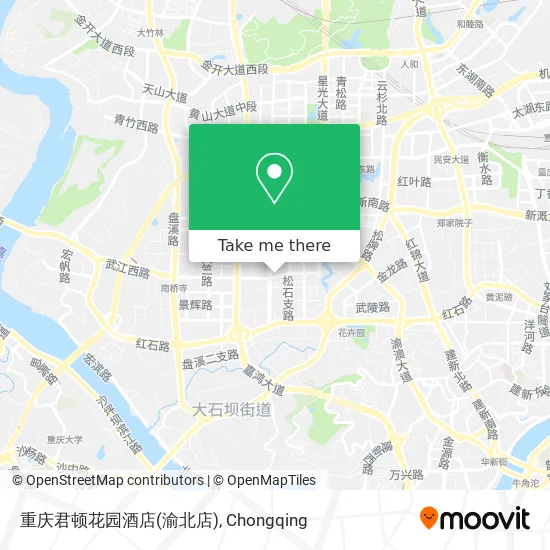 重庆君顿花园酒店(渝北店) map