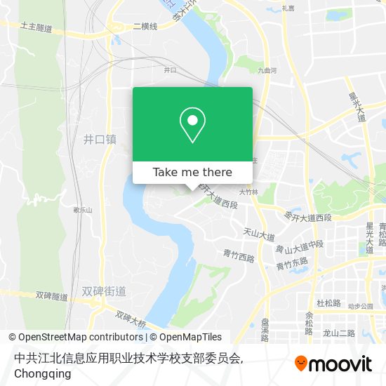中共江北信息应用职业技术学校支部委员会 map