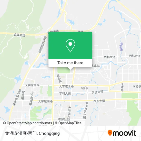 龙湖花漫庭-西门 map