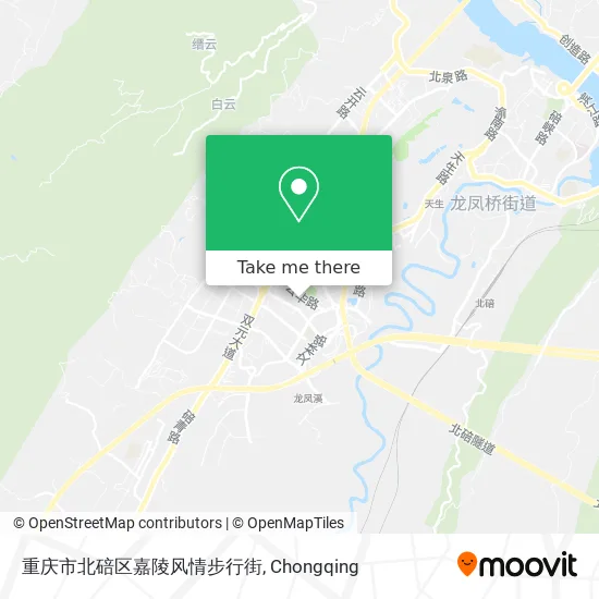重庆市北碚区嘉陵风情步行街 map
