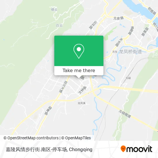 嘉陵风情步行街.南区-停车场 map