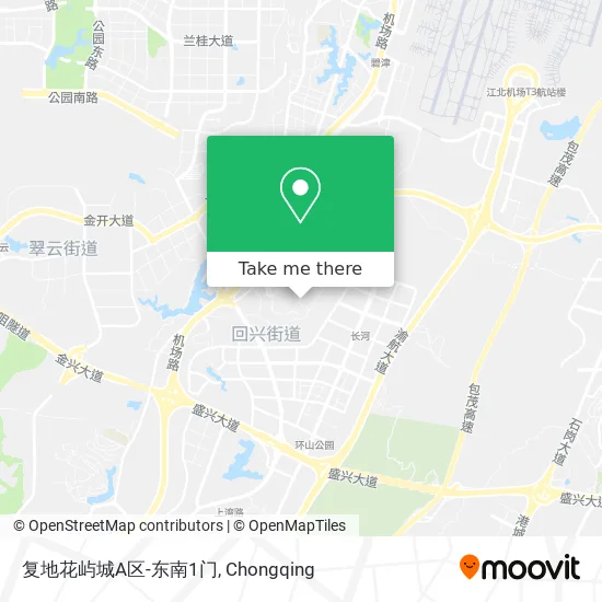 复地花屿城A区-东南1门 map