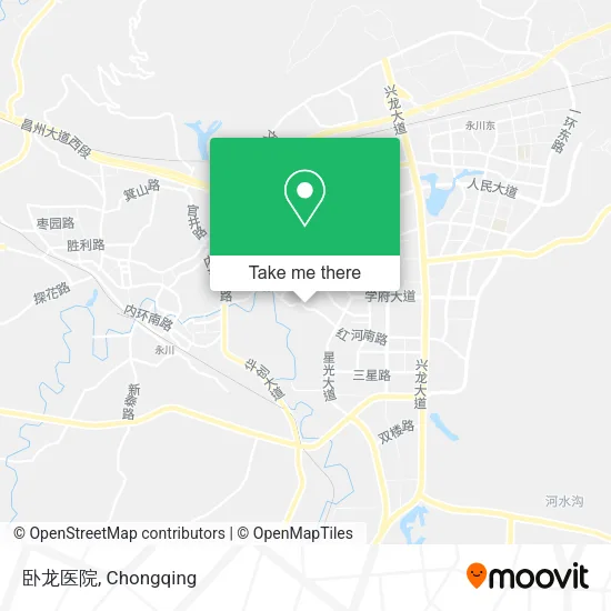 卧龙医院 map
