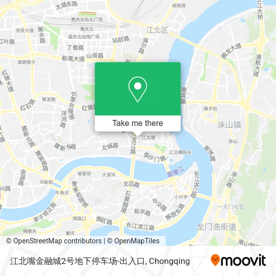 江北嘴金融城2号地下停车场-出入口 map