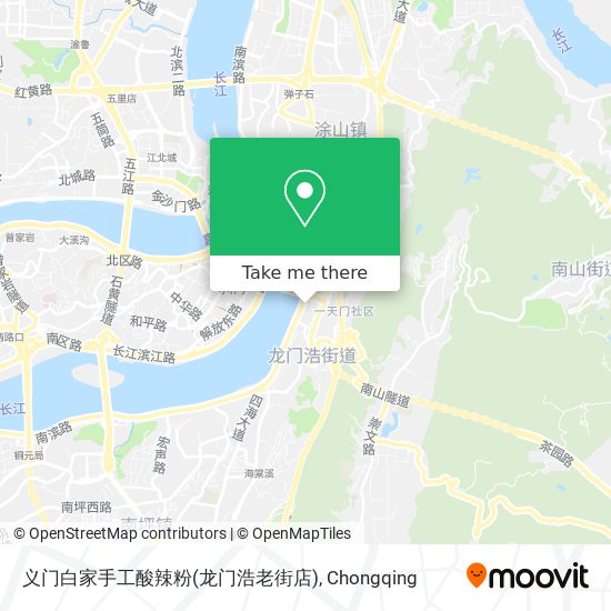 义门白家手工酸辣粉(龙门浩老街店) map