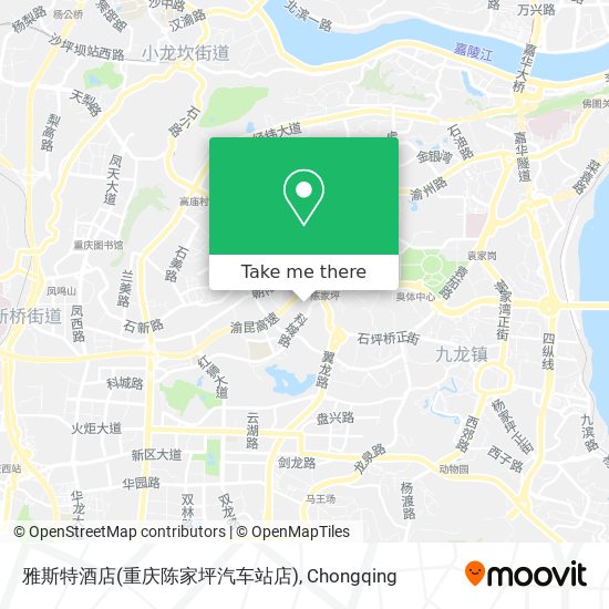 雅斯特酒店(重庆陈家坪汽车站店) map
