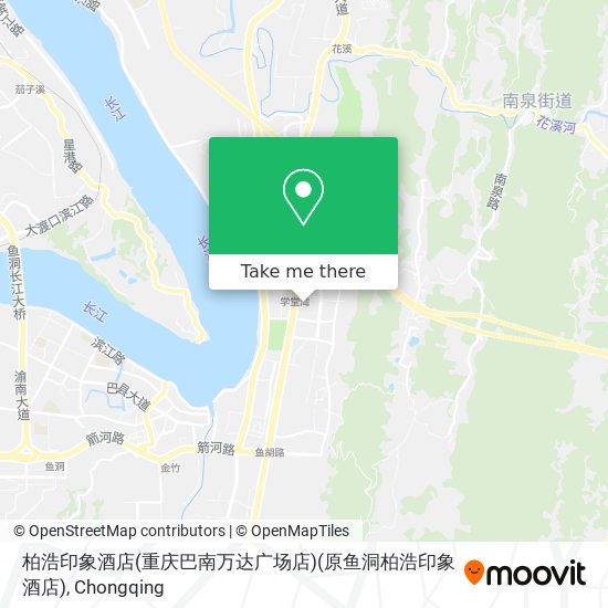 柏浩印象酒店(重庆巴南万达广场店)(原鱼洞柏浩印象酒店) map