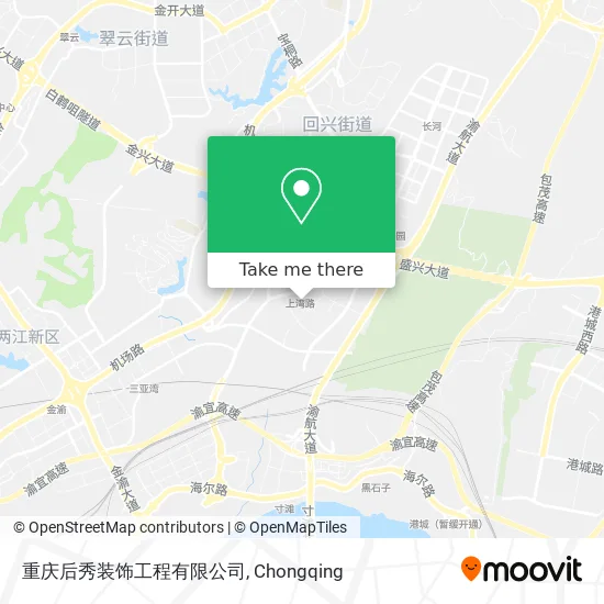 重庆后秀装饰工程有限公司 map