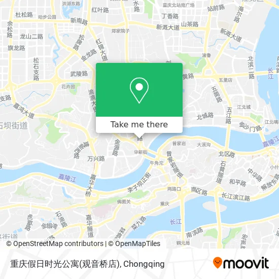 重庆假日时光公寓(观音桥店) map