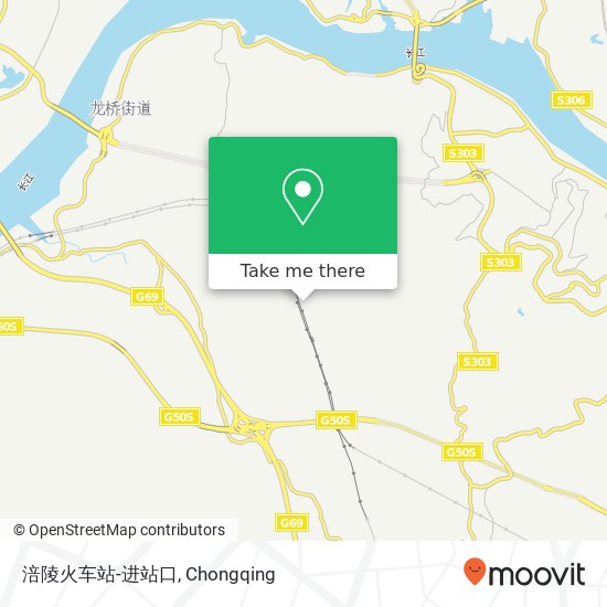 涪陵火车站-进站口 map