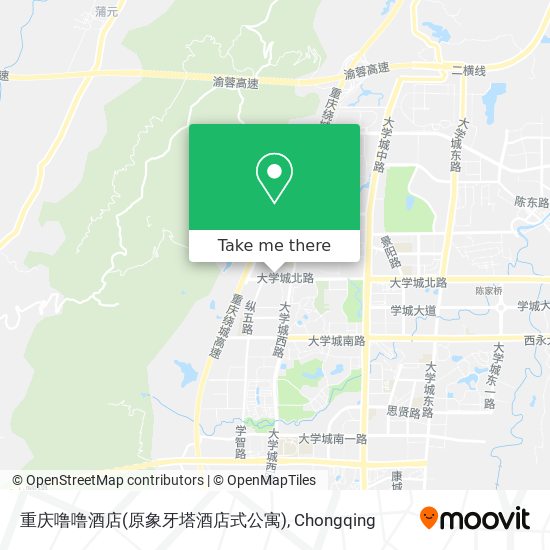 重庆噜噜酒店(原象牙塔酒店式公寓) map