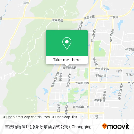 重庆噜噜酒店(原象牙塔酒店式公寓) map