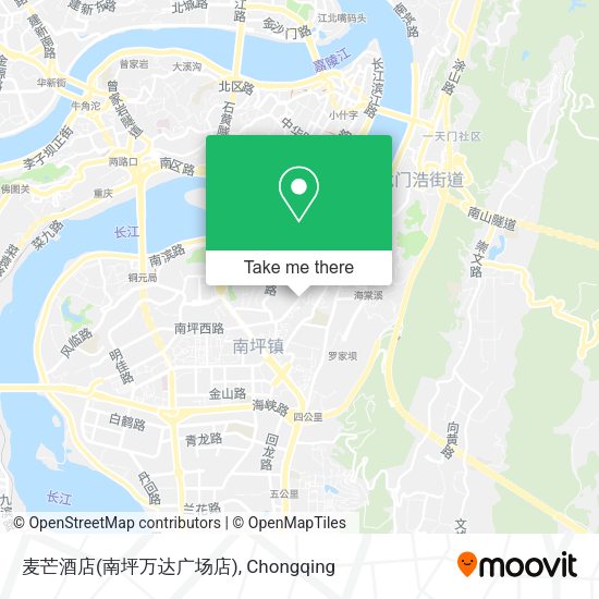麦芒酒店(南坪万达广场店) map