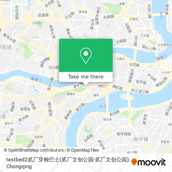 testbed2贰厂穿梭巴士(贰厂文创公园-贰厂文创公园) map
