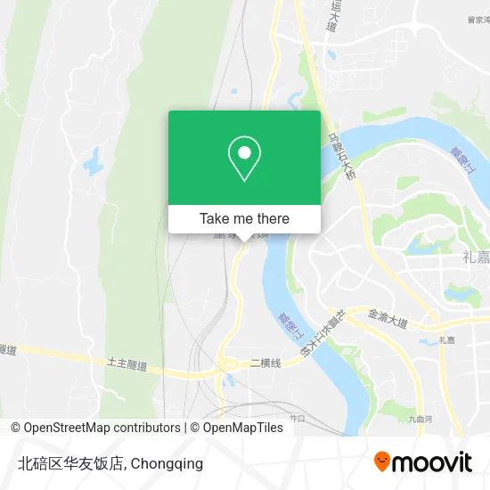 北碚区华友饭店 map