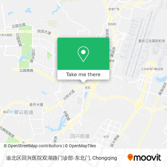渝北区回兴医院双湖路门诊部-东北门 map