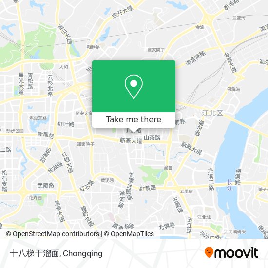 十八梯干溜面 map