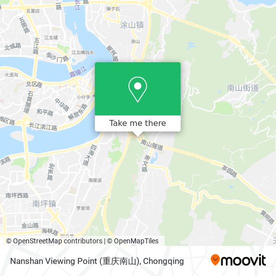 Nanshan Viewing Point (重庆南山) map