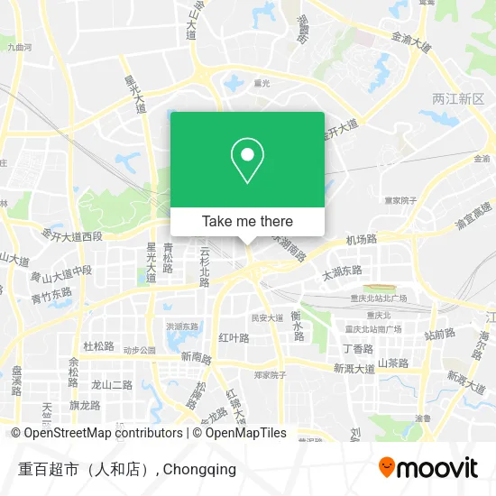 重百超市（人和店） map